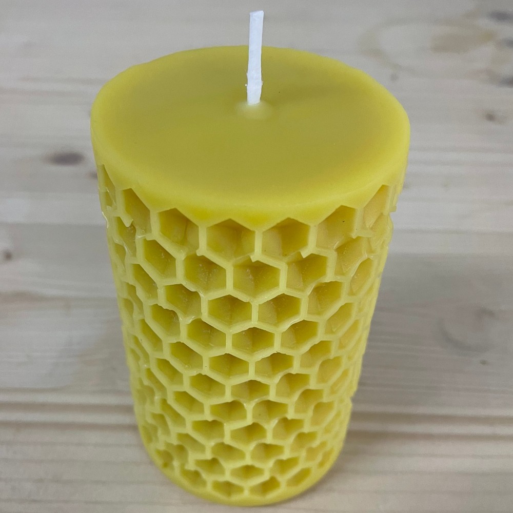 HotStar Candle in Pure Natural Beeswax Hive 60x100 mm Made in Italy