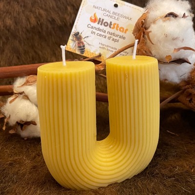 HotStar CactUs Candles in Pure Natural Beeswax, Made in Italy