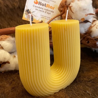HotStar CactUs Candles in Pure Natural Beeswax, Made in Italy