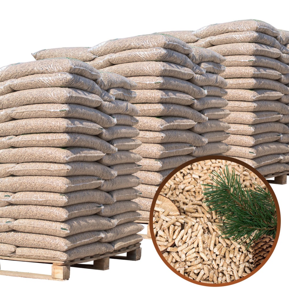 Fir Pellets 3 Pallets of 70 Bags of 15Kg (210 Bags) HotStar 100% Certified A1 Pure Natural Wood CROATIA
