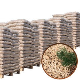 Fir Pellets 5 Pallets of 70 Bags of 15Kg (350 Bags) HotStar 100% Certified A1 Pure Natural Wood CROATIA