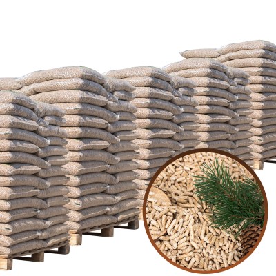 Fir Pellets 5 Pallets of 70 Bags of 15Kg (350 Bags) HotStar 100% Certified A1 Pure Natural Wood CROATIA