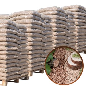 Pellet Fir Beech MIX 4 Pallets of 70 bags of 15Kg (280 bags) HotStar 100% certified A1 pure natural wood CROATIA