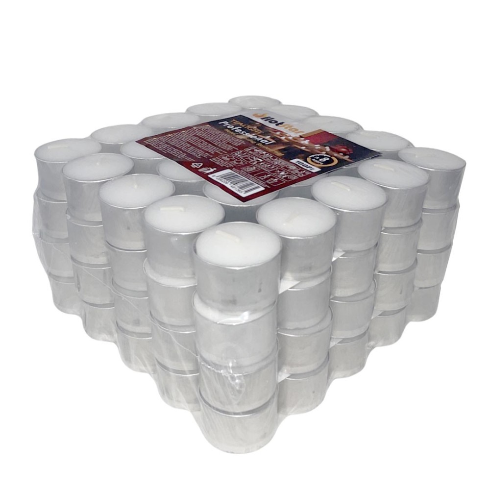 HotStar Professional Tealight Unscented Candles 8h 100Pcs White